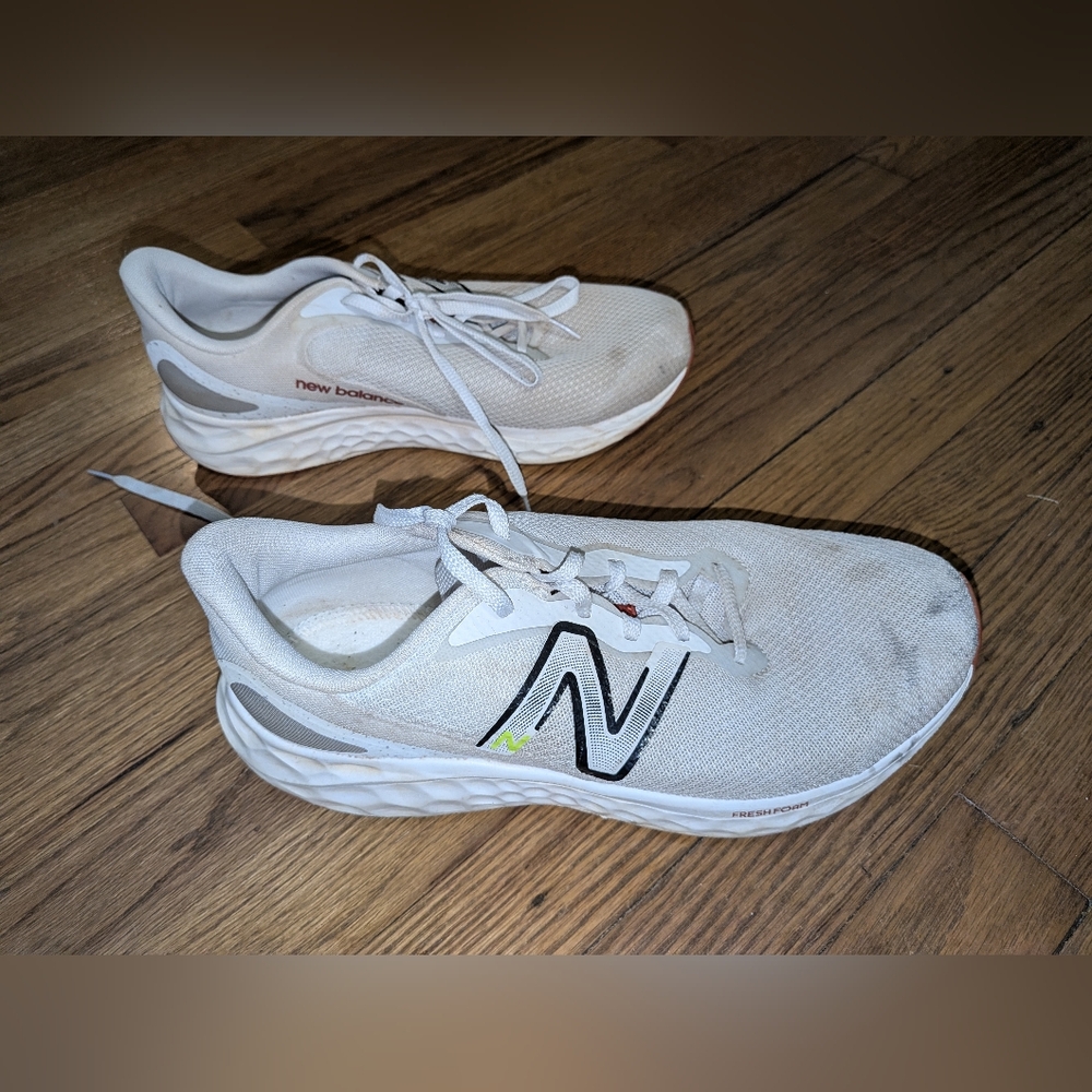 New Balance White Running Shoes